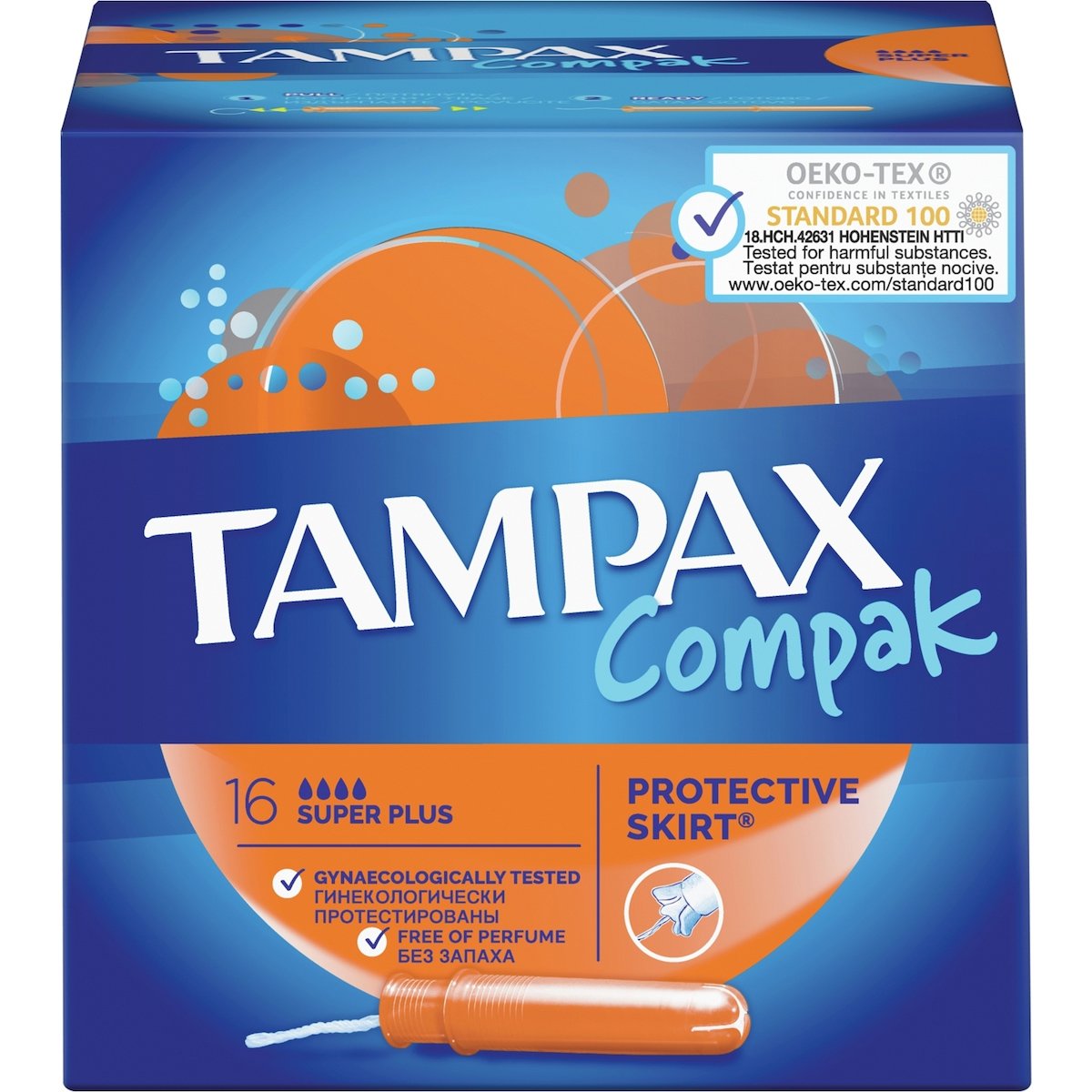 Tampax Tampax Compak Super Plus Protective Skirt 16 τεμάχια