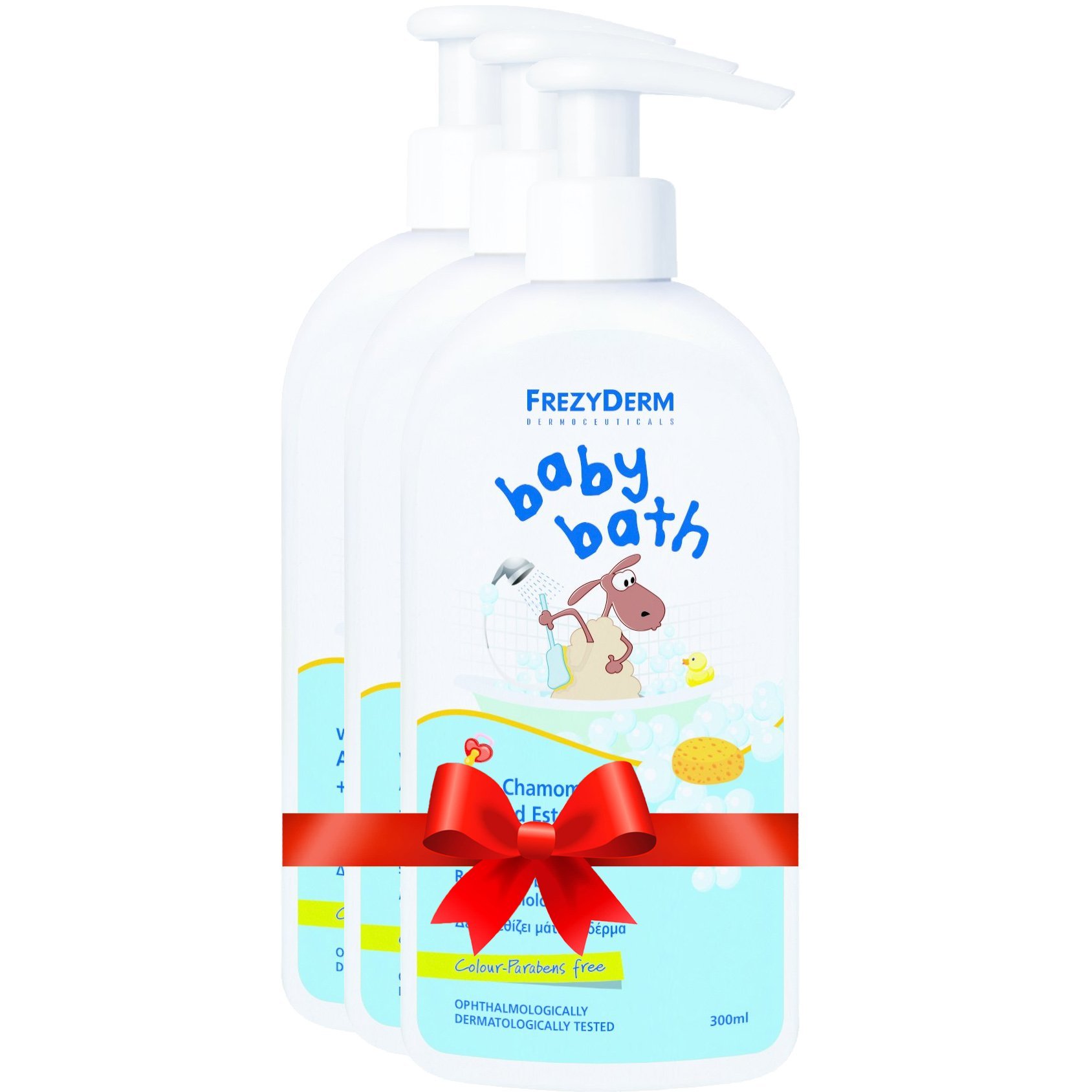 Frezyderm Σετ Frezyderm Baby Bath Βρεφικό Αφρόλουτρο με Χαμομήλι, Εστέρες Αμυγδάλου & Πρωτείνες Σιταριού 3x300ml