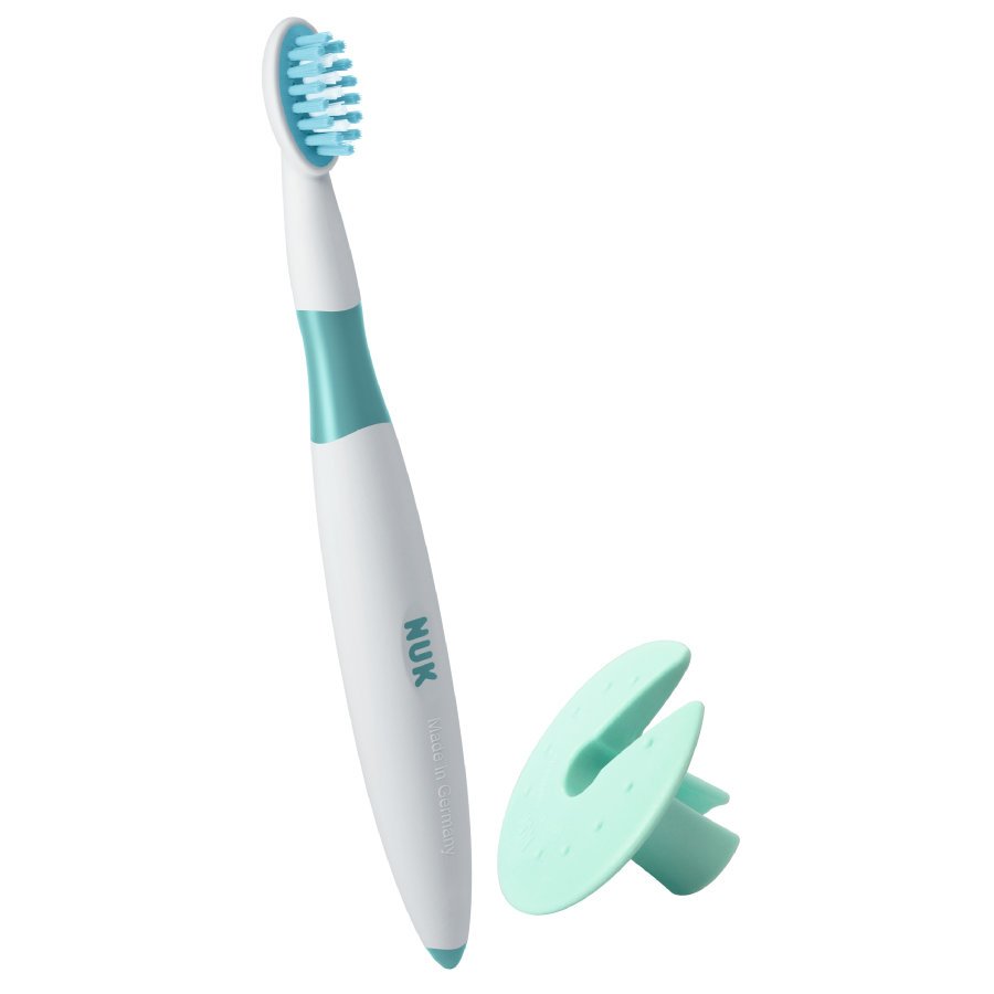 Nuk NUK Starter Toothbrush 12m+ Εκπαιδευτική Παιδική Οδοντόβουρτσα με Προστατευτικό Δακτύλιο 1 Τεμάχιο