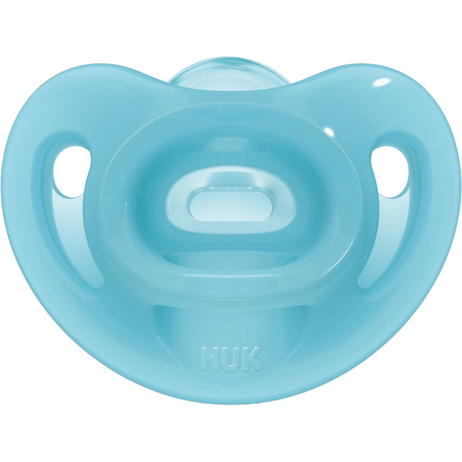 Nuk Sensitive Silicone Soother 6-18m Πιπίλα από 100% Σιλικόνη Εξαιρετικά Μαλακή & Εύκαμπτη 1 Τεμάχιο - Γαλάζιο