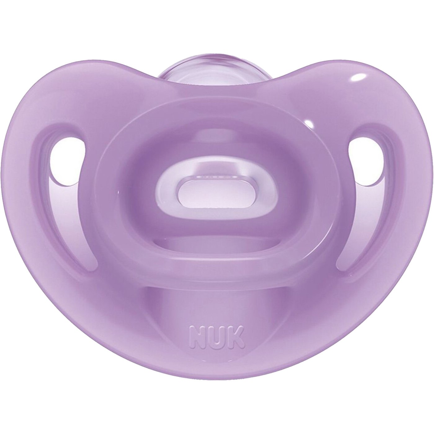 Nuk Sensitive Silicone Soother 6-18m Πιπίλα από 100% Σιλικόνη Εξαιρετικά Μαλακή & Εύκαμπτη 1 Τεμάχιο - Μωβ