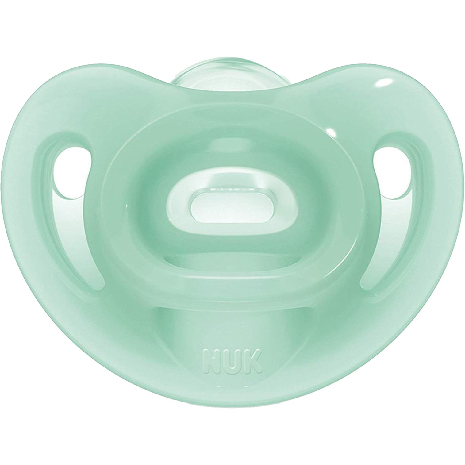 Nuk Sensitive Silicone Soother 6-18m Πιπίλα από 100% Σιλικόνη Εξαιρετικά Μαλακή & Εύκαμπτη 1 Τεμάχιο - Πράσινο