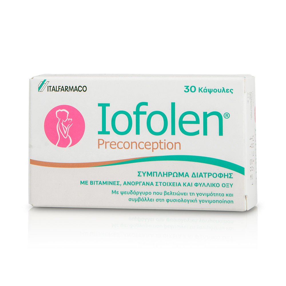 Iofolen Iofolen Preconception Συμπλήρωμα Διατροφής με Βιταμίνες, Ανόργανα Στοιχεία & Φυλλικό Οξύ 30caps