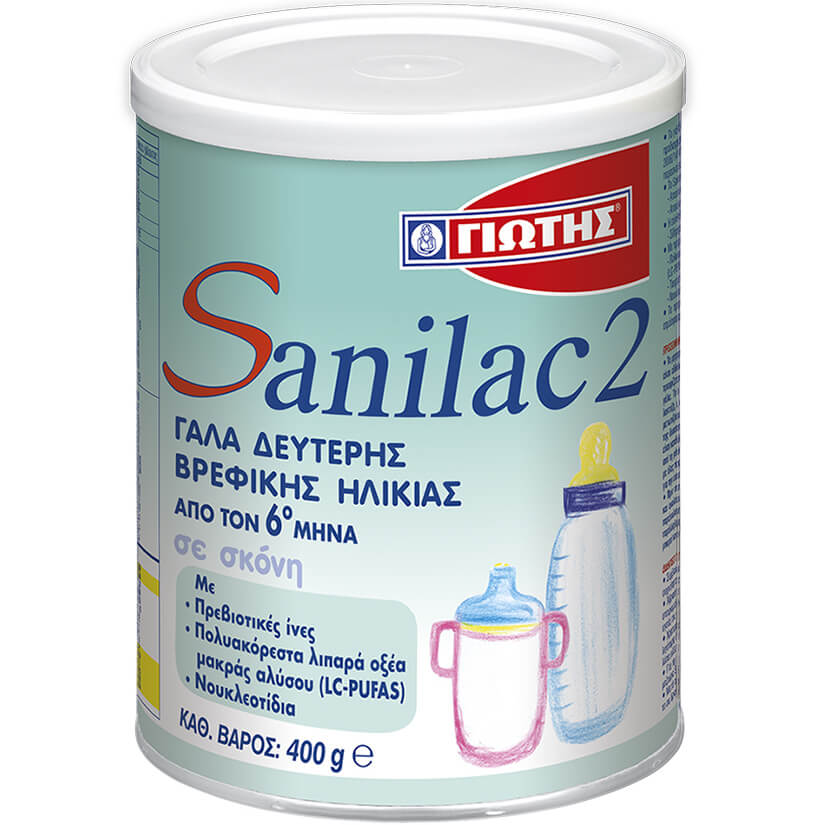 Sanilac Sanilac 2 Γάλα για Βρέφη από τον 6ο Μήνα 400gr