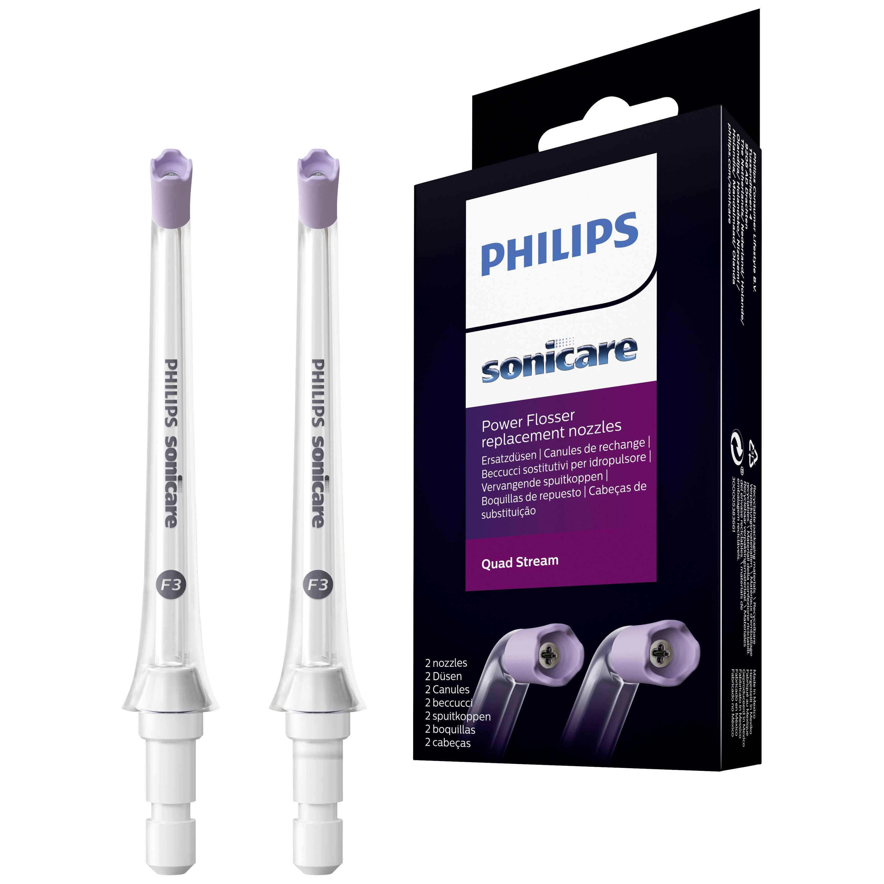 Philips Sonicare Philips Sonicare Quad Stream Power Flosser Replacement Nozzles Κωδ ΗΧ3062/00 Ανταλλακτικά Ακροφύσια για Sonicare Power Flosser 2 Τεμάχια