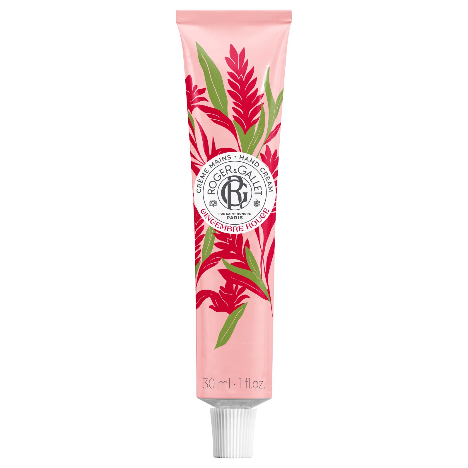 Roger & Gallet Roger & Gallet Gingembre Rouge Hand Cream Κρέμα Χεριών για Θρέψη & Ενυδάτωση, με Άρωμα Τζίντζερ & Ροζ Μούρων 30ml