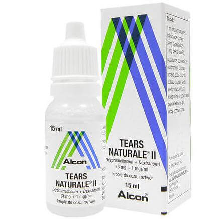 Alcon Alcon Tears Naturale II Med Λιπαντικές Οφθαλμικές Σταγόνες για Ανακούφιση απο τα Συμπτώματα της Ξηροφθαλμίας 15ml