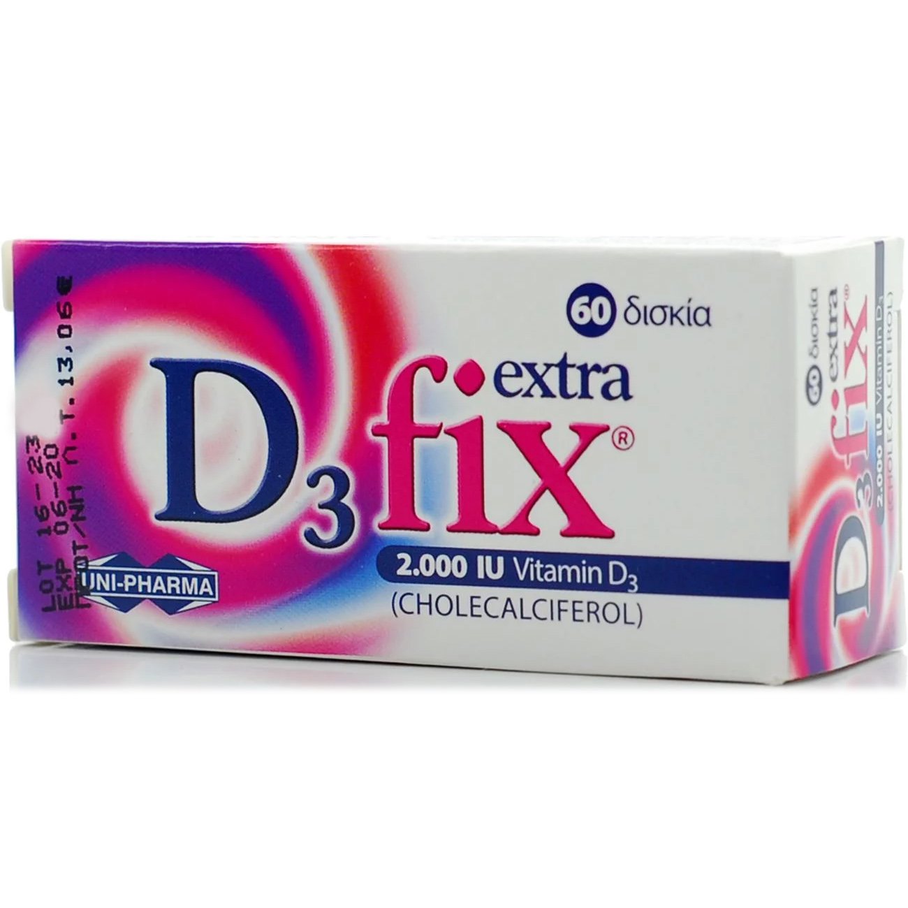 Uni-Pharma Uni-Pharma Vitamin D3 Fix Extra 2000iu 60 tabs