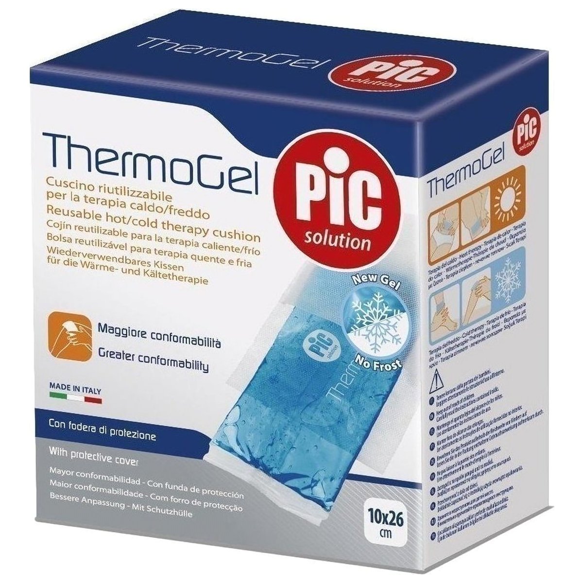 Pic Pic Solution Thermogel Reusable Hot & Cold Therapy Cushion 10x26cm Ζεστό / Κρύο Επαναχρησιμοποιούμενο Επίθεμα για Ανακούφιση από τον Πόνο 1 Τεμάχιο