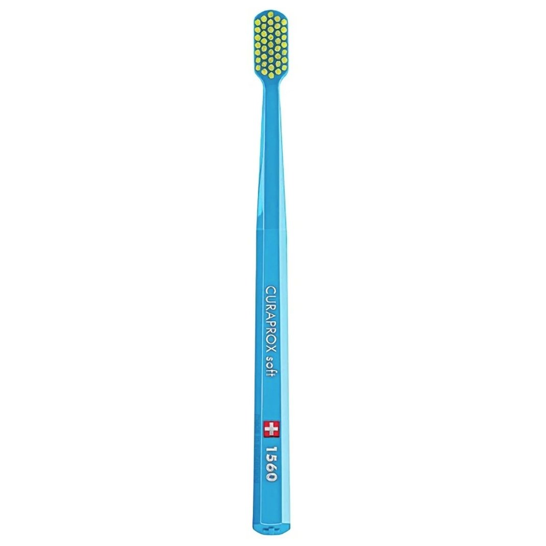 Curaprox CS 1560 Soft Toothbrush Γαλάζιο – Λαχανί Χειροκίνητη Οδοντόβουρτσα με Μαλακές Ίνες για Βαθύ Καθαρισμό 1 Τεμάχιο