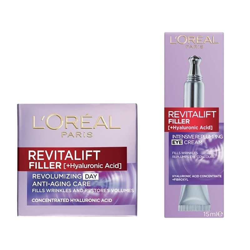 Loreal Paris L'oreal Paris Πακέτο Προσφοράς Revitalift Filler Day Cream 50ml & Revitalift Filler [+Hyaluronic Acid] 15ml