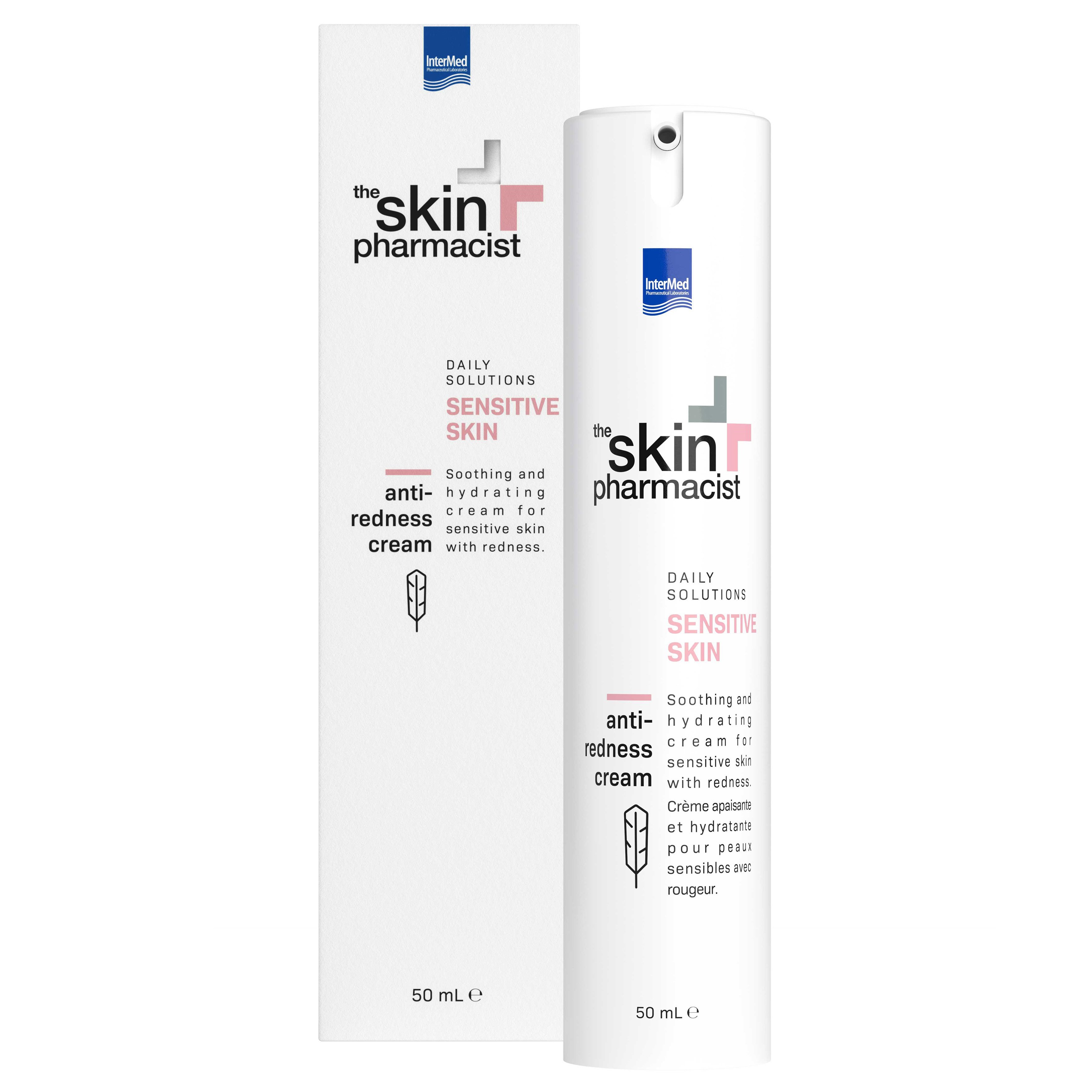 The Skin Pharmacist The Skin Pharmacist Sensitive Skin Anti-Redness Cream Καταπραϋντική,Ενυδατική Κρέμα για Ευαίσθητο Δέρμα με Τάση Ερυθρότητας 50ml