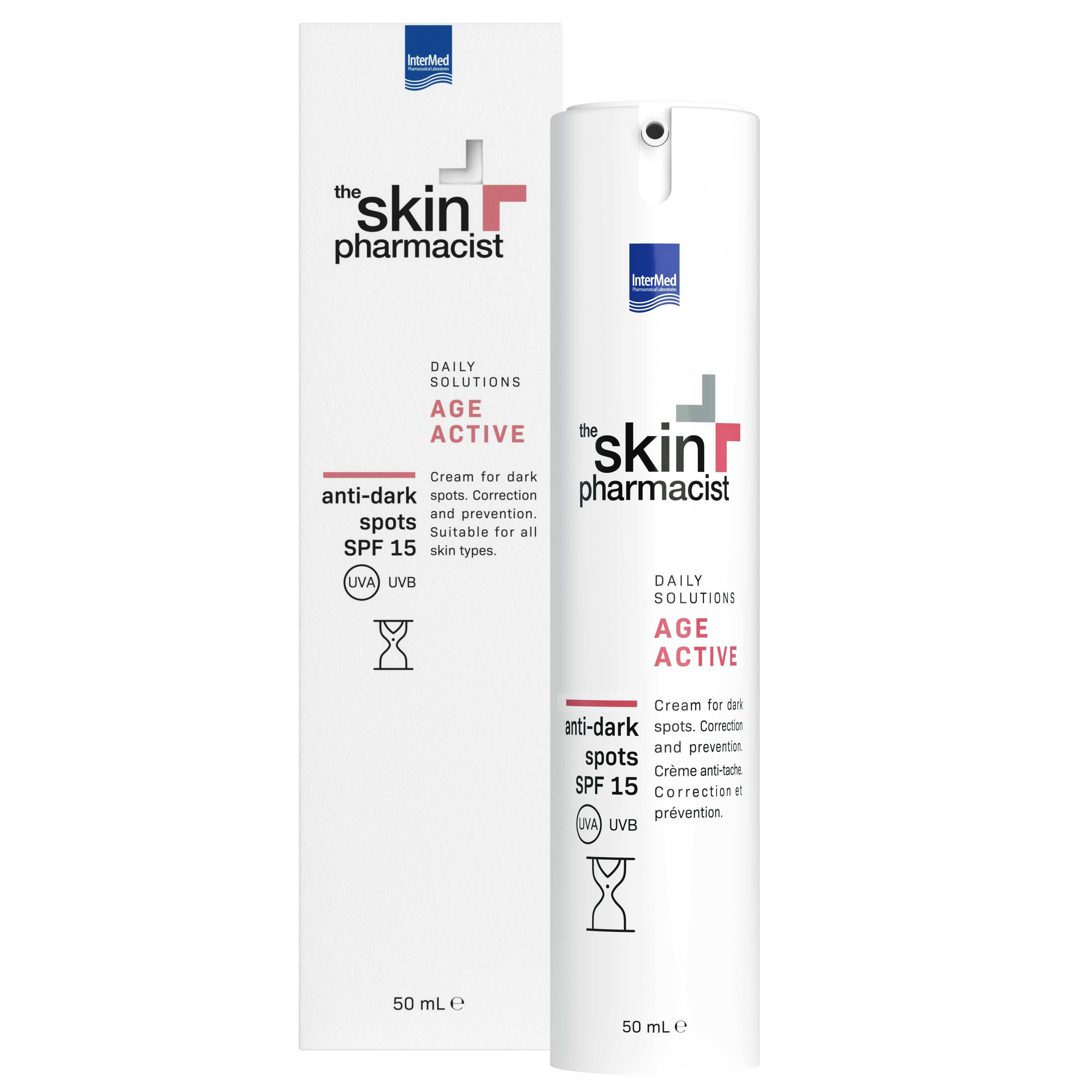 The Skin Pharmacist The Skin Pharmacist Age Active Anti-Dark Spots Spf15 Κρέμα Προσώπου για την Αντιμετώπιση των Δυσχρωμιών & Πανάδων 50ml