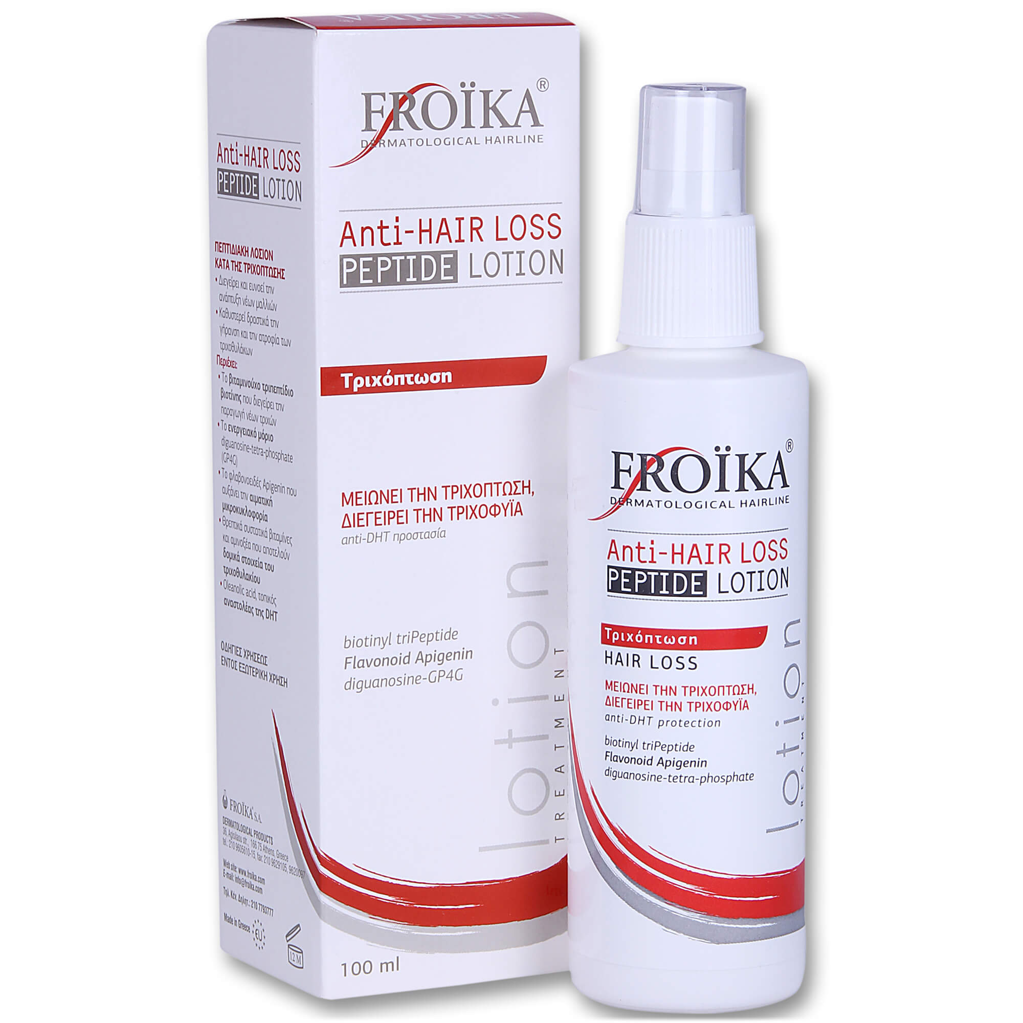 Froika Froika Anti-Hair Loss Lotion Peptide Για Λεπτά Αδύναμα Μαλλιά Με Τάση Τριχόπτωσης 100ml