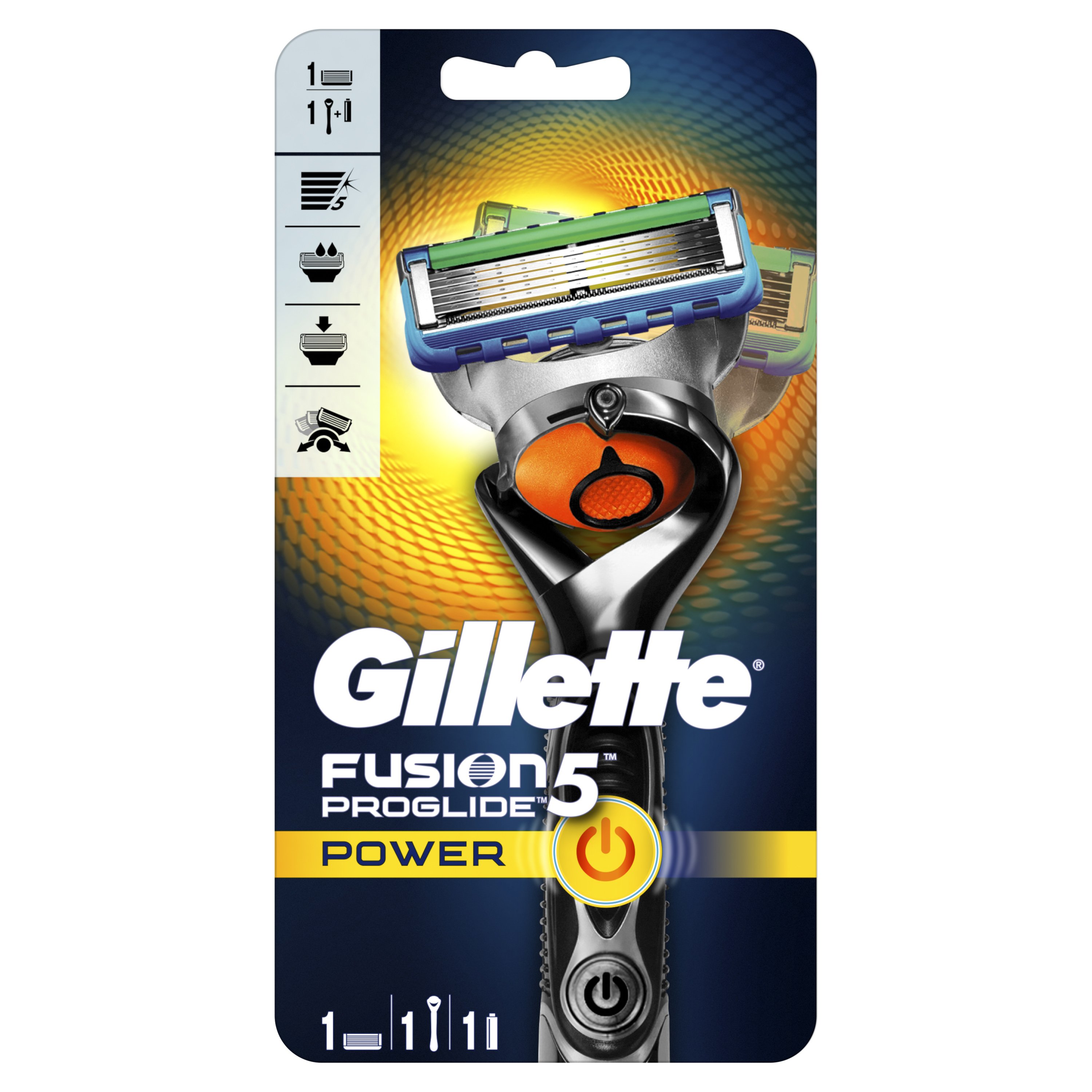 Gillette Gillette Fusion 5 Proglide Flexball Power Ξυριστική Μηχανή που Προσαρμόζεται στις Καμπύλες του Προσώπου για Καλύτερο Αποτέλεσμα 1 Τεμάχιο