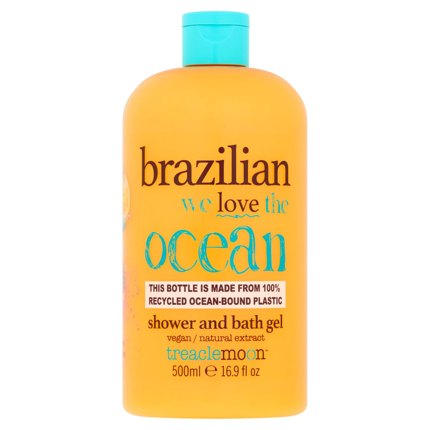 Treaclemoon Treaclemoon Brazilian Love Shower & Bath Gel Αναζωογονητικό & Ενυδατικό Αφρόλουτρο Σώματος με Εκχύλισμα Γκουαρανά 500ml