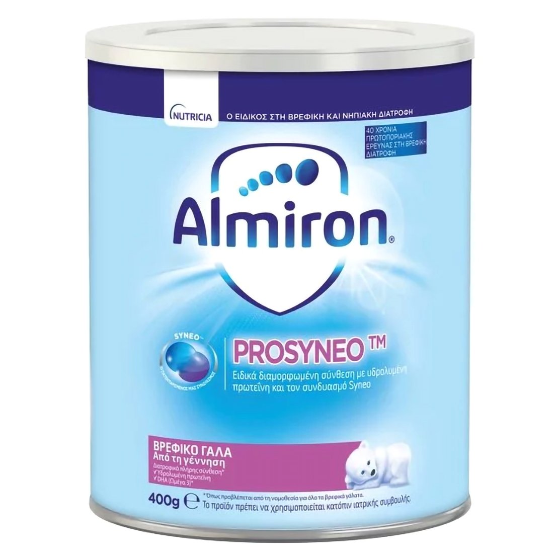 Nutricia Nutricia Almiron Prosyneo TM Βρεφικό Γάλα που Μειώνει το Ρίσκο Εμφάνισης Αλλεργίας, από τη Γέννηση 400g