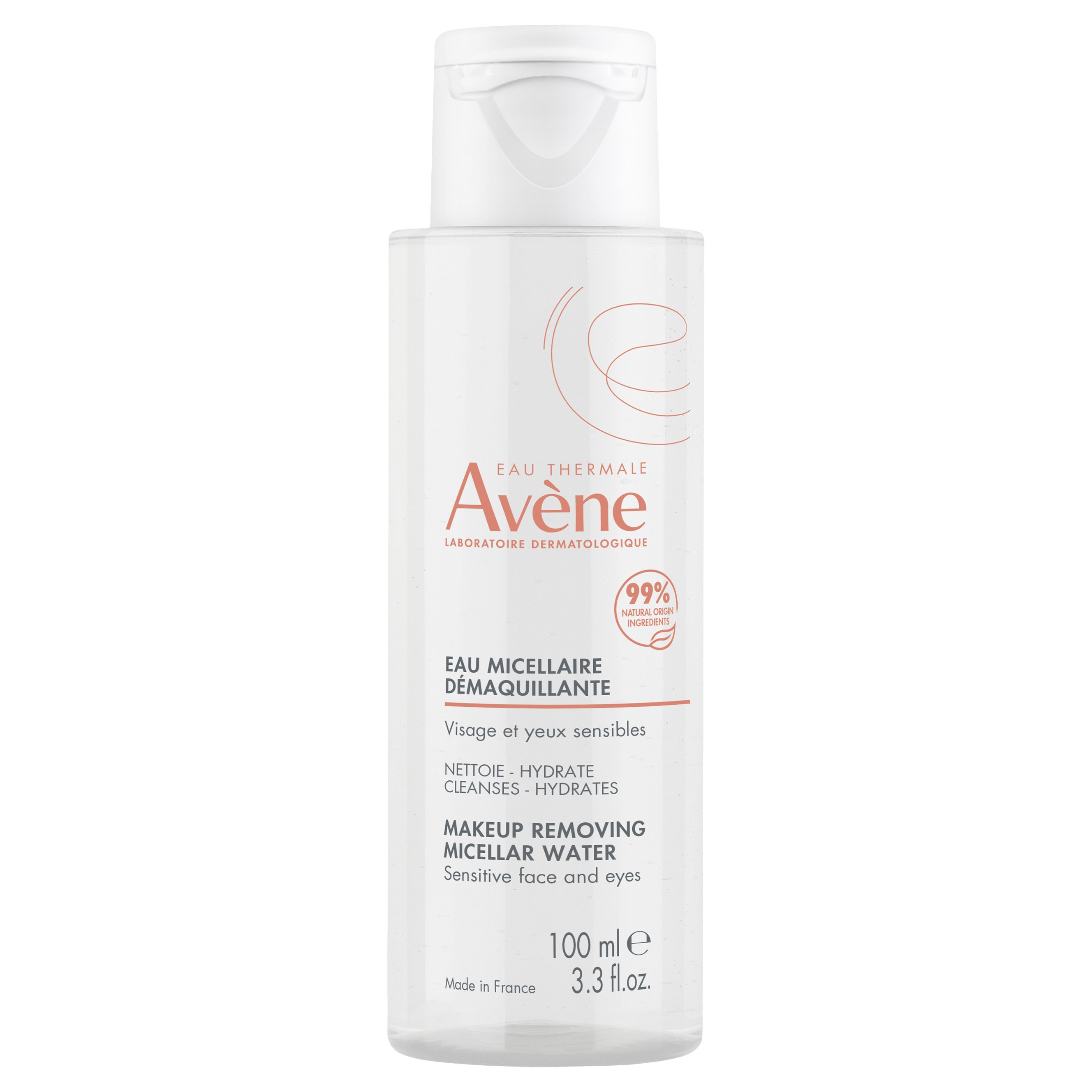 Avene Make Up Removing Water Sensitive Face & Eyes Νερό Καθαρισμού Προσώπου & Ντεμακιγιάζ, Κατάλληλο για Ευαίσθητο Δέρμα 100ml φωτογραφία