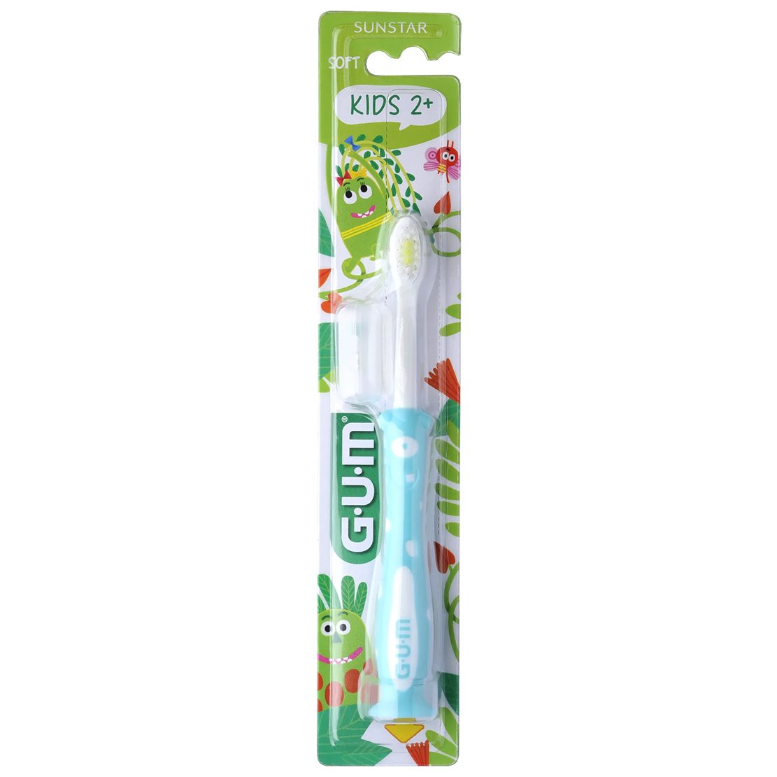 Gum Gum Sunstar Kids 2 Years+ Soft Toothbrush Παιδική Οδοντόβουρτσα με Βεντούζα Στερέωσης από 2 Ετών 1 Τεμάχιο Κωδ 901 - Γαλάζιο