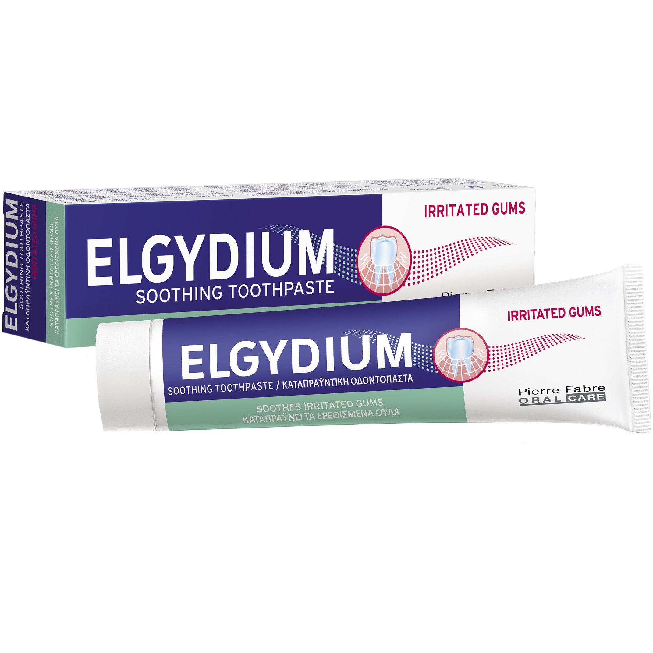 Pierre Fabre Oral Care Elgydium Irritated Gums Soothing Toothpaste Οδοντόκρεμα για Ερεθισμένα Ούλα 75ml