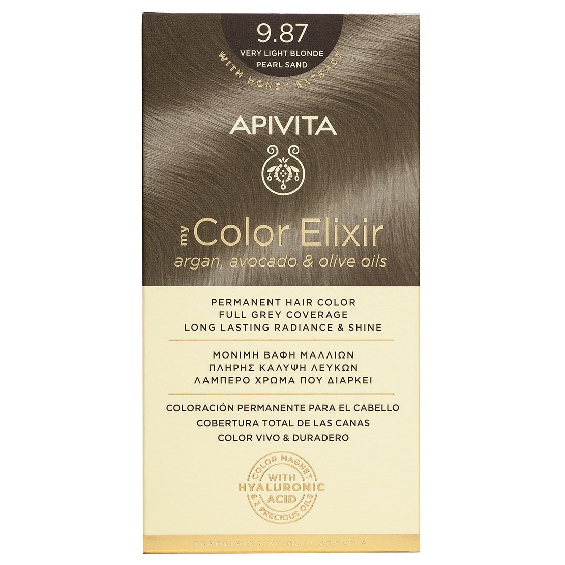 Apivita My Color Elixir Permanent Hair Color Μόνιμη Βαφή Μαλλιών Χωρίς Αμμωνία που Σταθεροποιεί & Σφραγίζει το Χρώμα 1 Τεμάχιο