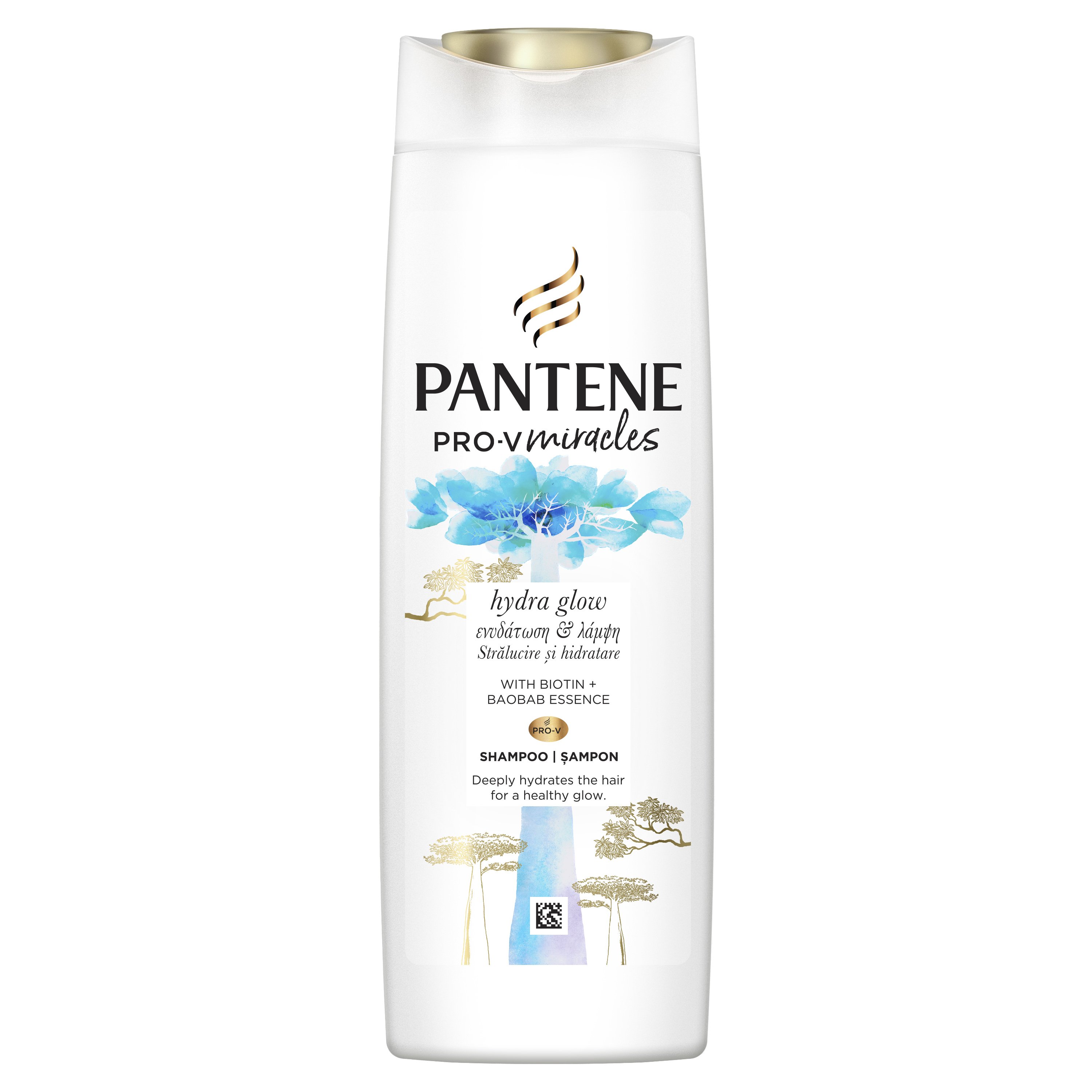 Pantene Pro-V Miracles Hydra Glow Shampoo Σαμπουάν για Ενυδάτωση & Λάμψη με Βιοτίνη & Έλαιο Baobab, Ιδανικό για Ξηρά Μαλλιά 300ml φωτογραφία